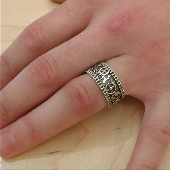 New 925 Silver Novel Electroplated Ring - Picture 5 of 6